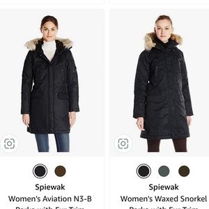 Spiewak black winter coat
